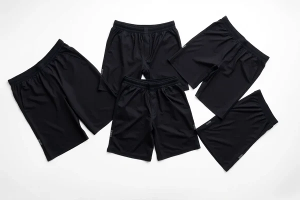 5 Pack Athletic Gym Mens Shorts - Workout Black Quick Dry Basketball Shorts with Pockets for Running Casual Activewear