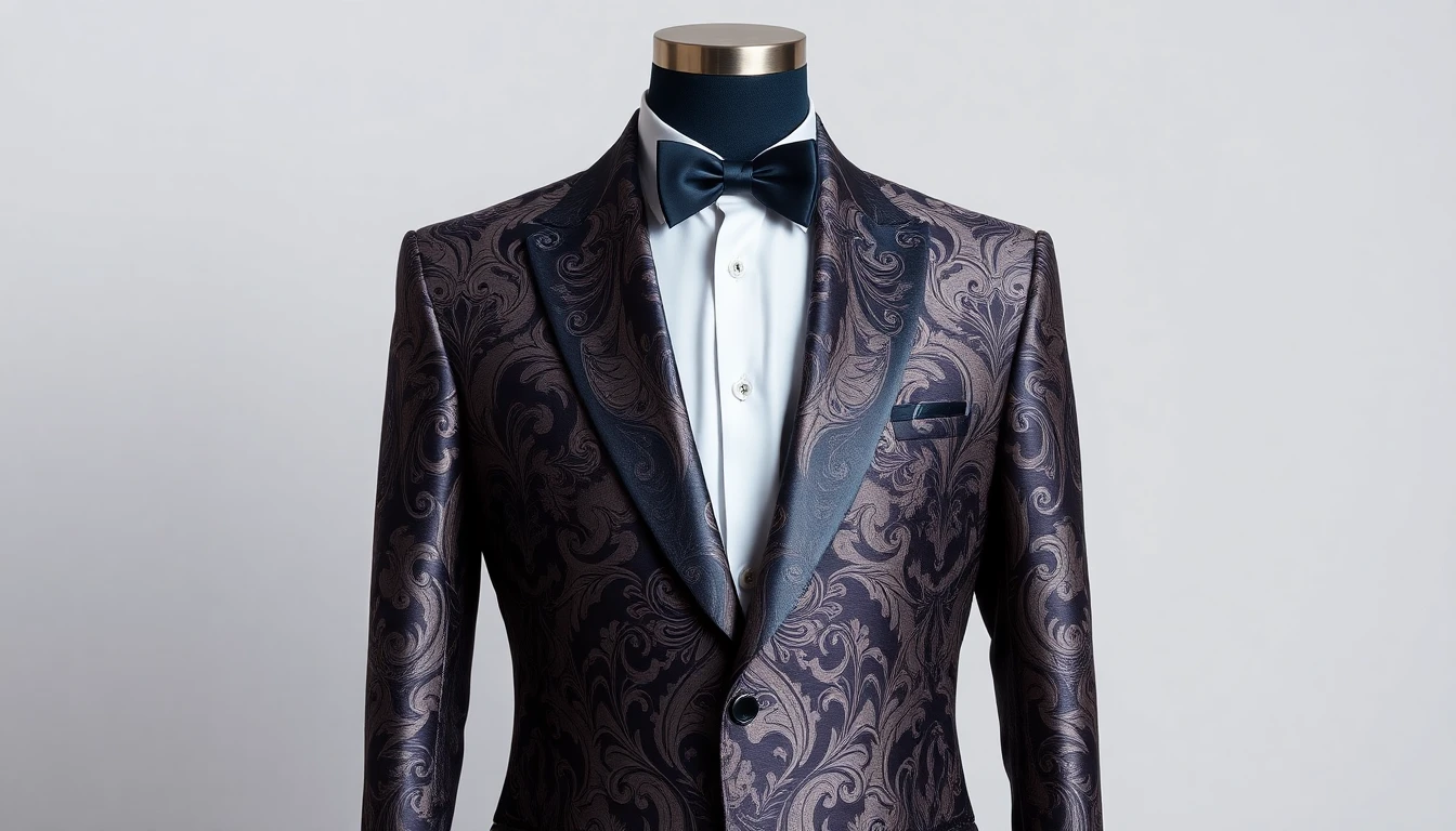 COOFANDY Mens Floral Tuxedo Jacket Paisley Shawl Lapel Suit Blazer Jacket for Dinner,Prom,Wedding