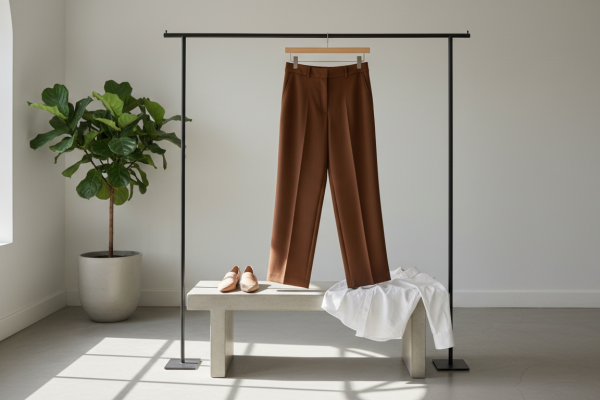 brown dress pants women's
