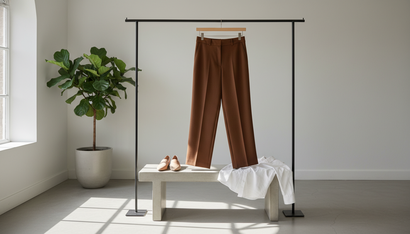 brown dress pants women's