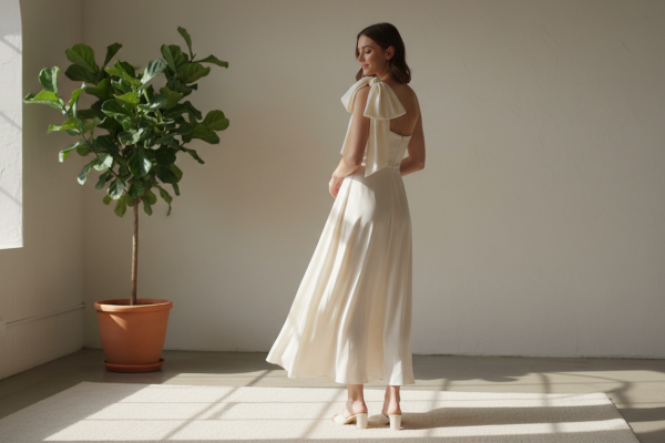 dress with bow