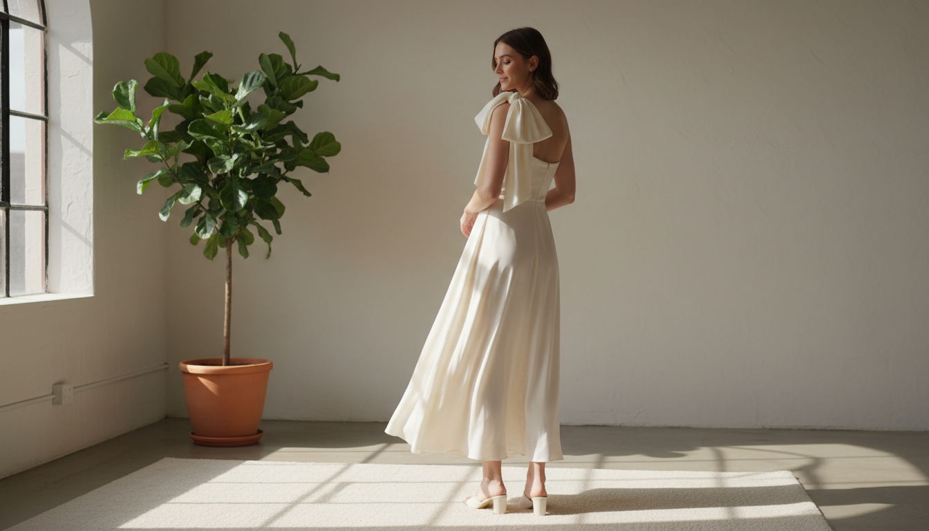 dress with bow