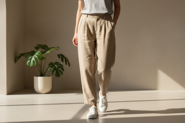 pleated pants