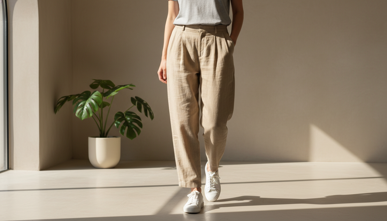 pleated pants