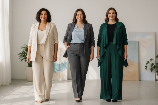 plus size dress pant suits for women