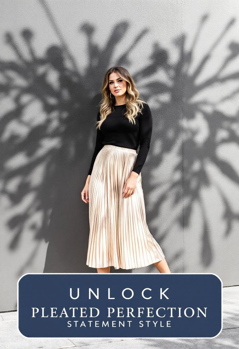 Statement Pleated Skirts for Texture and Movement